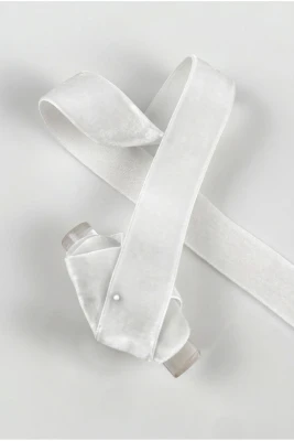 Beyaz Kadife Kurdele 2cm 1mt, Gelin, Damat, Bohça, Nişan, Çeyiz, Nikah, Hediye, Şeker, Süsleme