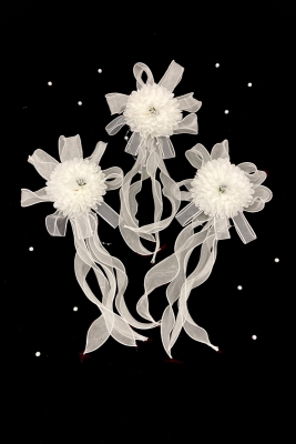 Beyaz Ortanca Bohça Süsü, Gelin Çeyiz Düğün Nişan Konvoy Sünnet Kına Süsü 1 Adet