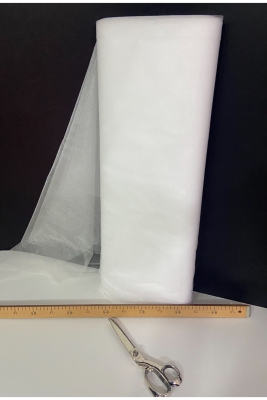 Beyaz Süsleme Tülü, Hediye Bohça Çeyiz Parti Bavul Kapı Doğum Günü Süsleme Tülü Boy 1 Mt En 3 Mt