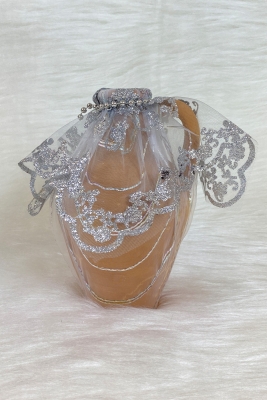 Beyaz Testi, Süslü Gelin Damat Kına Gecesi Testisi, Düğün Kına Küpü, Toprak Testi