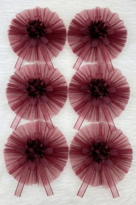 5 Adet Bordo Konvoy Süsü, Gelin Damat Bohça Çeyiz Valiz Düğün Nişan Gelin Arabası Sünnet Kına