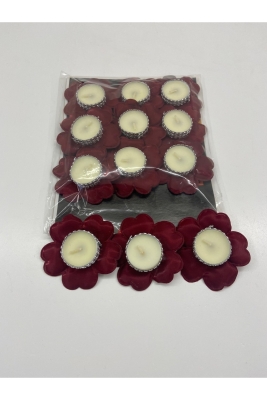 Bordo Nedime El Mumu, 12 Adet, Düğün, Kına Gecesi, Kına Mumu, Bride, Sünnet, Bekarlığa Veda