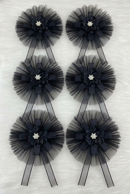 5 Adet Broşlu Siyah Konvoy Süsü Gelin Damat Bohça Çeyiz Düğün Nişan Gelin Arabası Sünnet Kına