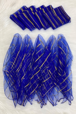 Büyük Boy 70cm Gold Simli Gelin Halay Mendili, Nedime Kına Şal, Düğün Konvoy Havlu Süsü, Saks 1li