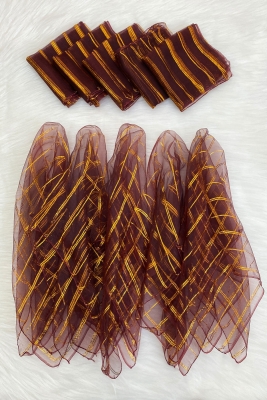 Büyük Boy 70cm Gold Simli Gelin Halay Mendili,Nedime Kına Şal,Düğün Konvoy Havlu Süsü,Bordo 1li