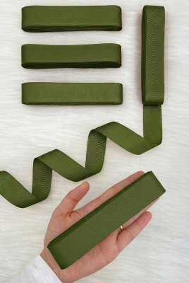 Çimen Yeşili Grogren Kurdele 3Cm 10Mt, Bohça Çeyiz Düğün Sünnet Doğum Günü Hediye Paketleme Süsleme