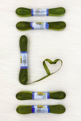 Çimen Yeşili Saten Kurdele 1 Cm 10 Metre, Bohça Çeyiz Özel Gün Hediye Süsleme Kurdelesi