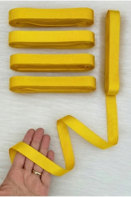 Civciv Sarı Grogren Kurdele 2 Cm 10 Mt, Bohça Çeyiz Düğün Doğum Günü Hediye Paketleme Süsleme