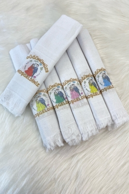 Düğün Gelin Damat Sünnet Konvoy Arabası Havlusu Süsü, 12 Adet