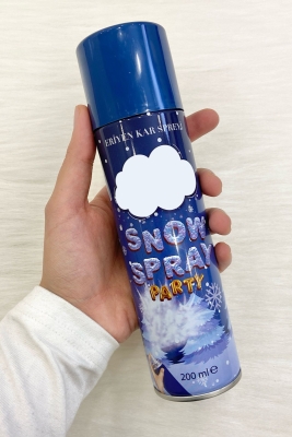 Eriyen Kar Spreyi 200ml Leke Yapmaz Büyük Boy, Düğün Kına Bekarlığa Veda Bride Parti Şov Köpüğü