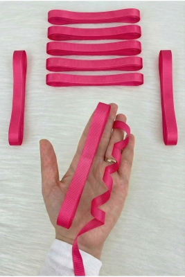 Fuşya Grogren Kurdele 1 Cm 10 Metre, Bohça Çeyiz Özel Gün Hediye Paketleme Süsleme Kurdelesi