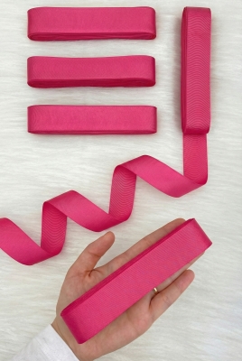 Fuşya Grogren Kurdele 3 Cm 10 Mt, Bohça Çeyiz Düğün Sünnet Doğum Günü Hediye Paketleme Süsleme