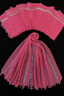 Fuşya Nedime Şal, Konvoy Süsü, Kına Süsü, Hediyelik Dağıtmalık Fular 10 Adet