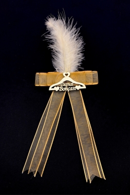 Gold Damat Bohça Süsü, Gelin Düğün Nişan Söz Nikah Konvoy Kına Süsü 5 Adet