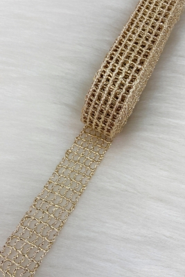 Gold File Kurdele 2,5cm 10mt, Gelin, Damat, Bohça, Çeyiz, Nişan, Söz, Nikah, Hediye, Parti, Süsleme