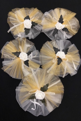 Gold Gelin Bohça Süsü, Konvoy Arabası Damat Valiz Bavul Çeyiz Düğün Nişan Söz Sünnet Süs 1 Adet