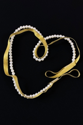 Gold Söz Nişan Yüzük Kurdelesi, Dökülen İncili, Gelin Damat