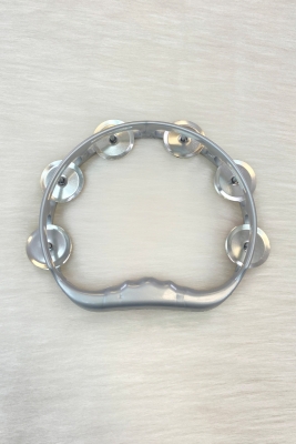 Gri Gelin Nedime Tefi Defi, Kına Gecesi Düğün Damat Sünnet Halay Metal Zilli Plastik Tef 1 Adet