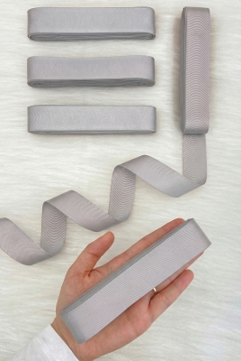 Gri Grogren Kurdele 3 Cm 10 Mt, Bohça Çeyiz Düğün Sünnet Doğum Günü Hediye Paketleme Süsleme