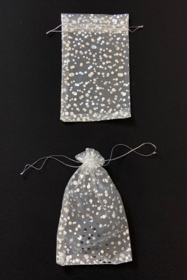 Gümüş Havlu Çorap Yazma Bohça Çeyiz Hediye Kesesi 20 Adet Ölçü 15x24cm