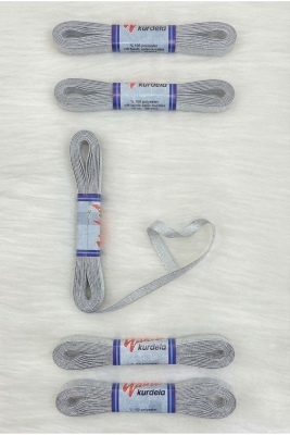 Gümüş Simli Kurdele 1 Cm 10 Metre, Bohça Çeyiz Bride Nişan Doğum Günü Pasta Hediye Süsleme Kurdelesi