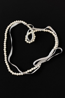 Gümüş Söz Nişan Yüzük Kurdelesi, Dökülen İncili, Gelin Damat