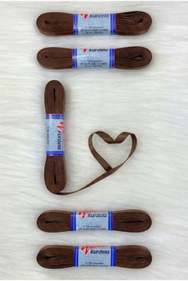 Kahverengi Saten Kurdele 1 Cm 10 Metre, Bohça Çeyiz Nikah Kına Sünnet Söz Özel Gün Hediye Süsleme