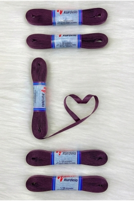 Patlıcan Moru Saten Kurdele 1 Cm 10 Metre, Bohça Çeyiz Nikah Kına Sünnet Özel Gün Hediye Süsleme