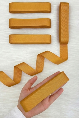 Hardal Grogren Kurdele 3 Cm 10 Mt, Bohça Çeyiz Düğün Sünnet Doğum Günü Hediye Paketleme Süsleme