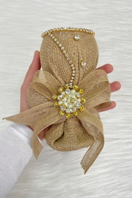 Jüt Broşlu Düğün Nikah Takı İçin İğnelik, Kına Gecesi Gelin Damat Söz Nişan Sünnet İğnedanlık