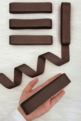 Kahverengi Grogren Kurdele 3 Cm 10 Mt, Bohça Çeyiz Düğün Sünnet Doğum Günü Hediye Paketleme Süsleme