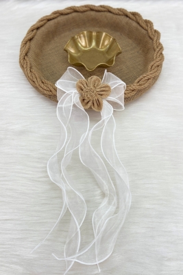 Kına Gecesi Tepsisi, Söz Nişan Nikah Düğün Bride Bekarlığa Veda Hediyelik Dekoratif Hasır Jüt