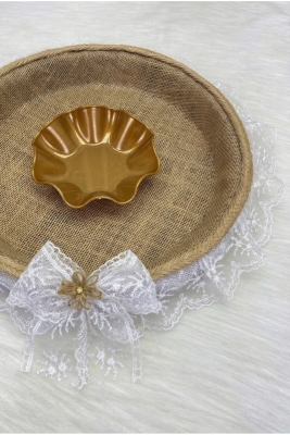Kına Gecesi Tepsisi, Söz Nişan Nikah Düğün Bride Bekarlığa Veda Hediyelik Dekoratif Hasır Jüt