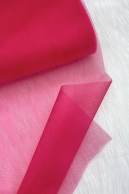 Kiraz Rengi Bohça Süsleme Tülü, Nişan Bohça Süsü, Kapı Doğum Günü Parti Süsleme Tülü, 100x300cm