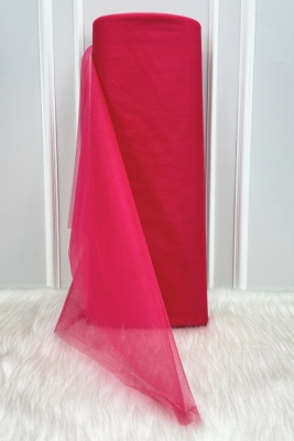 Kiraz Rengi Süsleme Tülü, Bohça Çeyiz Gelin Damat Söz Nişan Nikah Kapı Konvoy Valiz Hediye 100x300cm