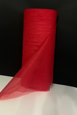 Kırmızı Bohça Süsleme Tülü, Nişan Bohça Süsü, Kapı Doğum Günü Parti Süsleme Tülü, 100x300cm