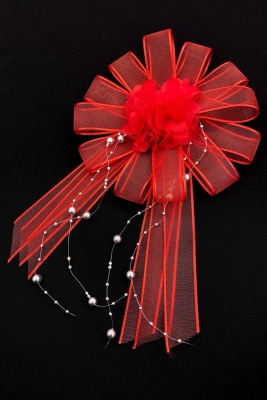 Kırmızı Bohça Süsü, Gelin Damat Çeyiz Düğün Nişan Konvoy Gelin Arabası Sünnet Kına Süsü 1 Adet