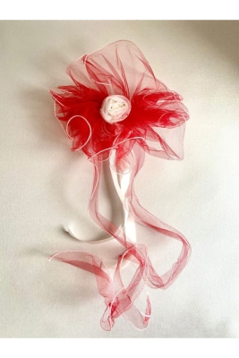 Kırmızı Gelin Damat Çeyiz Bohça Konvoy Süsü 5 Adet