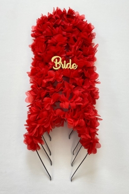 Kırmızı Gelin Nedime Tacı ( Metal ), Kına Gecesi, Bekarlığa Veda Partisi, Bride To Be, Düğün