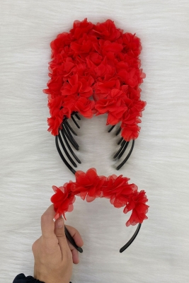 Kırmızı Gelin Nedime Tacı (Plastik), Kına Gecesi, Bekarlığa Veda Partisi, Bride To Be, Düğün, Sünnet