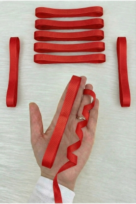 Kırmızı Grogren Kurdele 1Cm 10Metre, Bohça Çeyiz Düğün Doğum Günü Hediye Paketleme Süsleme Kurdelesi