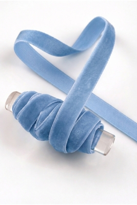 Bebe Mavi Kadife Kurdele 1cm 5mt, Gelin, Damat, Bohça, Nişan, Çeyiz, Nikah, Hediye, Şeker, Süsleme