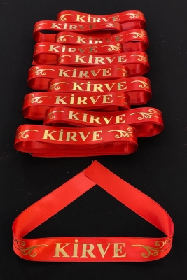 Kırmızı Kirve Kol Kurdele Bileklik Bant, Sünnet Kına Gecesi Düğün Bride Bekarlığa Veda Söz, 1 Adet