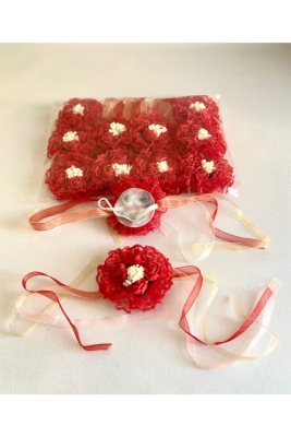 Kırmızı Nedime Bileklik 12 Li Paket