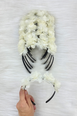 Krem Gelin Nedime Tacı (Plastik), Kına Gecesi, Bekarlığa Veda Partisi, Bride To Be, Düğün, Sünnet