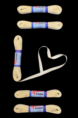 Krem Saten Kurdele 1 Cm 10 Metre, Bohça Çeyiz Özel Gün Hediye Süsleme Kurdelesi