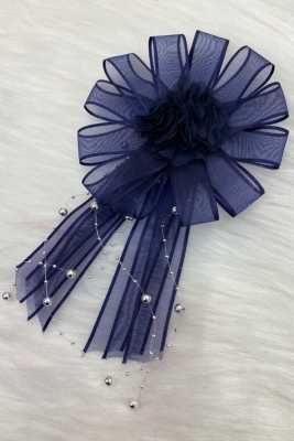 Lacivert Bohça Süsü, Gelin Damat Çeyiz Düğün Nişan Konvoy Gelin Arabası Sünnet Kına Süsü 1 Adet