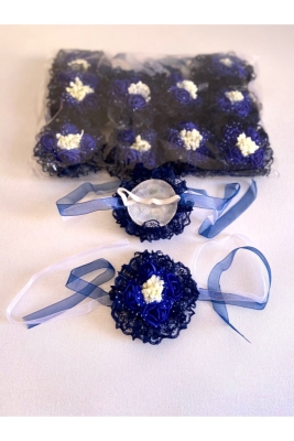 Lacivert Nedime Bileklik 12 Li Paket