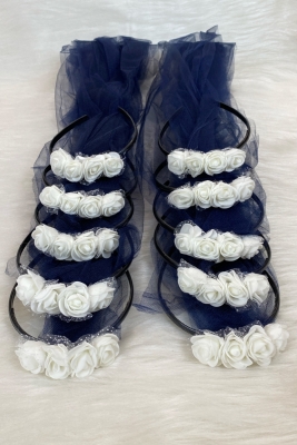 Lacivert Nedime Taç, Gelin Kına Gecesi Düğün Bride Bekarlığa Veda Partisi Sünnet Tacı 10 Adet