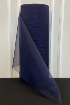 Lacivert Süsleme Tülü, Bohça Çeyiz Gelin Damat Söz Nişan Nikah Konvoy Valiz Hediye Süsü, 100x300cm